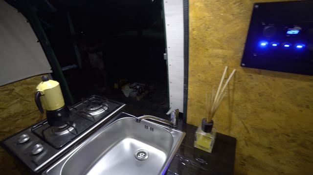 Cheap DIY Van in the evening