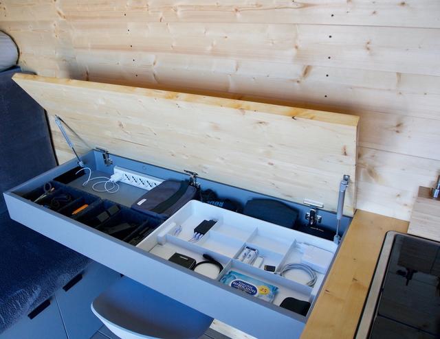 DIY Camper Van Desk